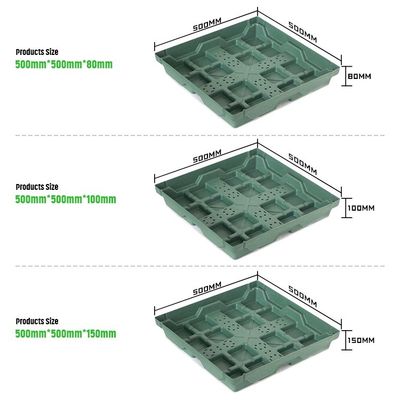 Utilizzazione in giardino Pianta idroponica Semi quadrati Pianta di plastica vassoio di fiori vassoio Dissolvere muffe