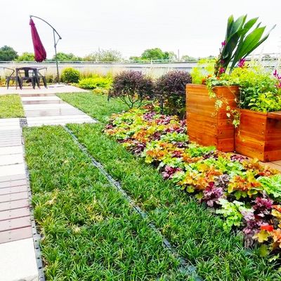 Utilizzato con piante di fiori/verde Grande piantatore di vasi da giardino Stand per il verde del tetto esterno
