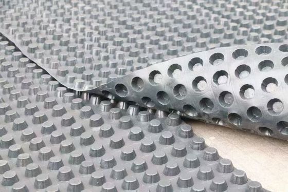Forte resistenza alla compressione cellule di drenaggio sistemi di drenaggio in plastica altezza coppa 2.0 mm