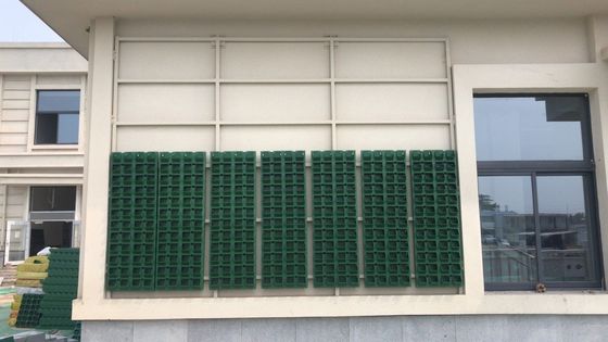 Pianta verde per esterni, piante verticali di plastica per giardini, vasi di impilamento di fiori per pareti verdi con stile