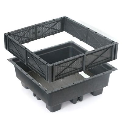 Facile da assemblare vaso da giardino di plastica per l' ornamento e il verde del giardino