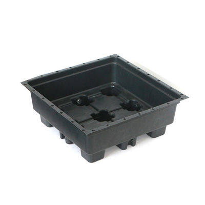 Tetti verdi di plastica piatto giardino rettangolare 500x500mm per 4 unità quadrate e vaso da fiori