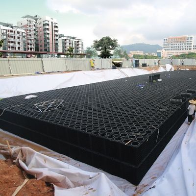 Progettazione del sistema di drenaggio del serbatoio di attenuazione del bacino di raccolta delle acque piovane per la raccolta dell'acqua