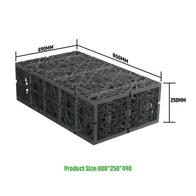 Serbatoio di attenuazione dell'acqua piovana in HDPE con supporto tecnico video