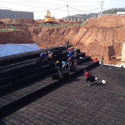 Serbatoio di attenuazione dell'acqua piovana in HDPE con supporto tecnico video
